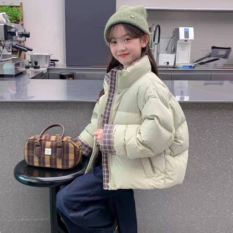 女童棉服冬季保暖2026新款儿童冬装外套中大童加绒加厚