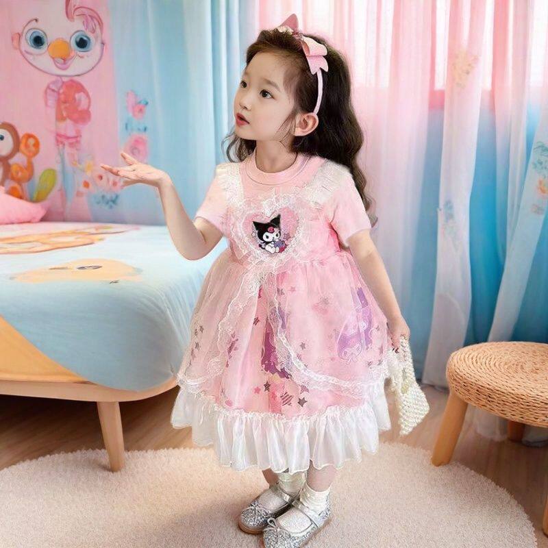 儿童夏天裙子库洛米新款连衣裙女童公主风小女孩爆款连衣裙洋气