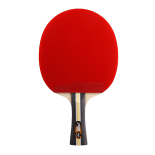 红双喜乒乓球拍三星小学生儿童家用直拍初学训练横拍二星单拍正品