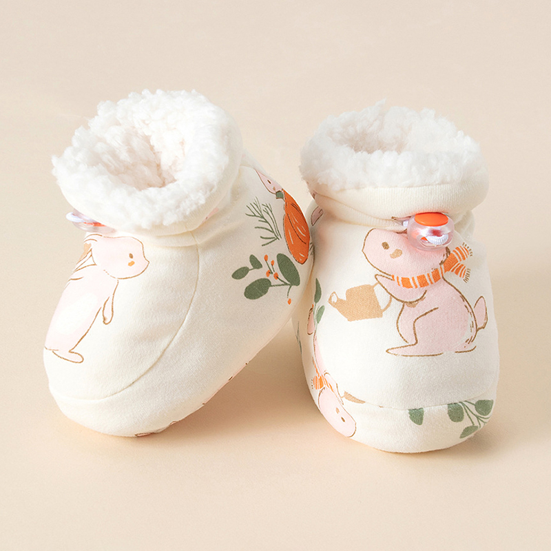 婴儿鞋冬季棉鞋加绒加厚软底保暖