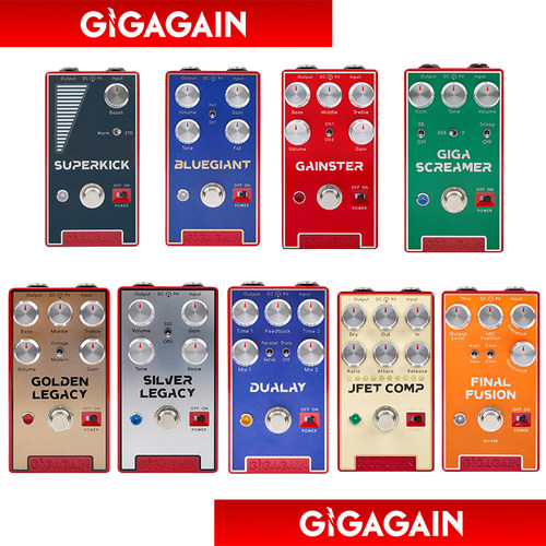 GIGAGAIN 单块效果器 失真过载箱体模拟压缩DI电吉他效果器