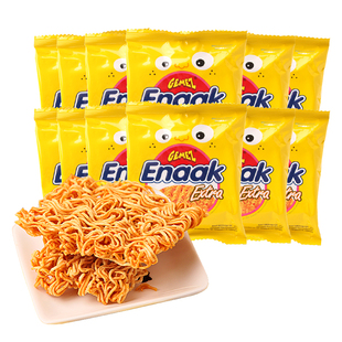 印尼进口GEMEZ Enaak点心面网红小食品小鸡面干脆面零食30g*12袋