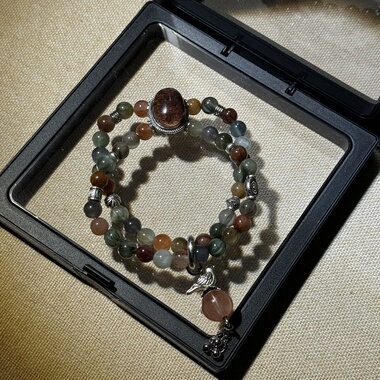 原创红沙山峰幽灵+高货顺发彩兔毛+粉兔毛6.6mm【H249】