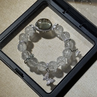 原创绿幽灵魔盒+魔鬼银发晶12.8mm+红铜发晶+葡萄发晶【H148】