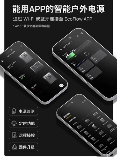 Zhenghao Delta 2max [литий -железо фосфат] 2 градуса электрического Ecoflow Ecoflow Outdoor Mobile Power 2400 Вт.