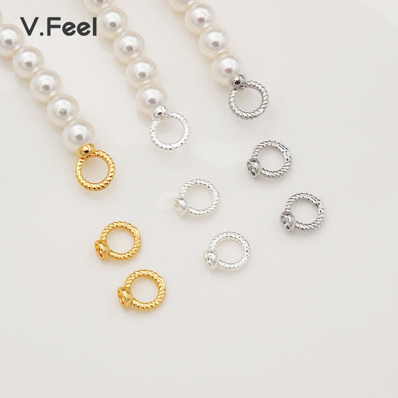 V.Feel螺纹藏线圈14k包金保色