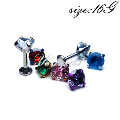 达人推荐款大钻耳钉超闪辣妹搭配