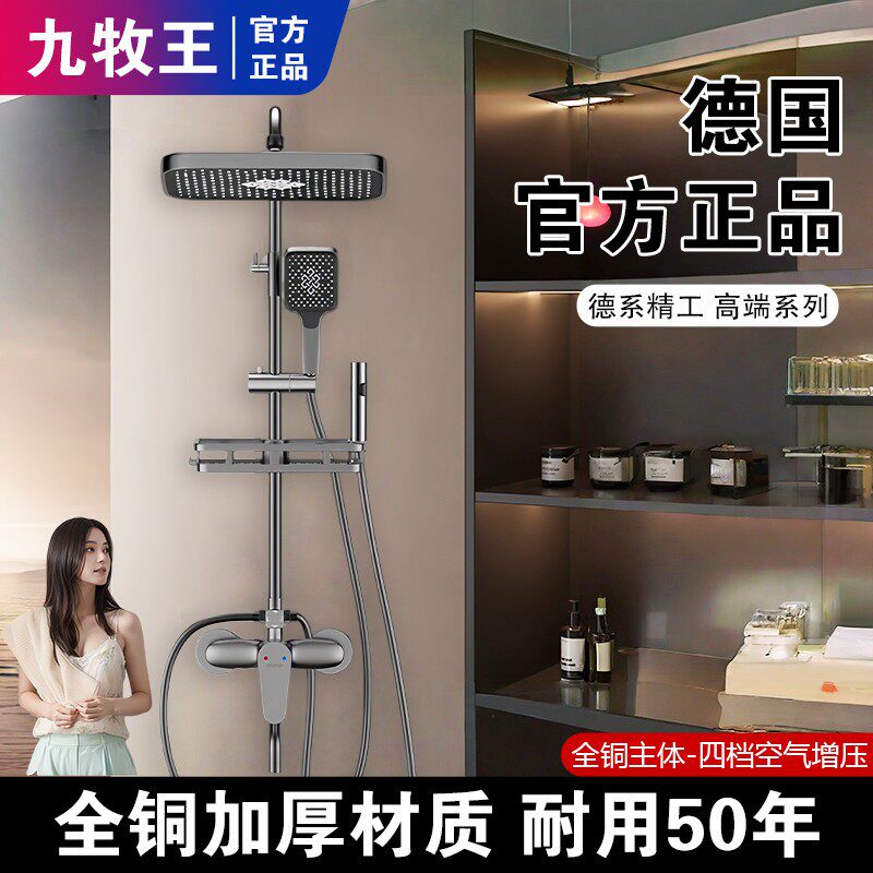 正品加厚全铜淋浴花洒套装家用卫浴喷头浴室沐浴卫生间淋浴器通用