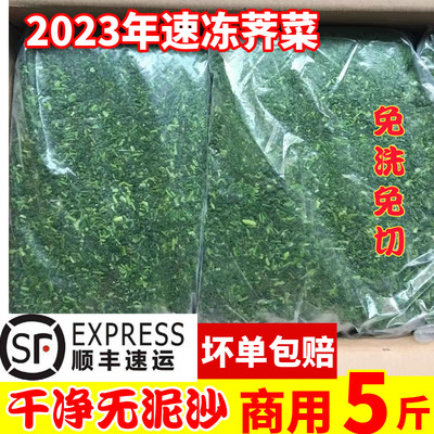 2023年苏北新鲜速冻野生荠菜冷冻荠荠菜免洗碎荠菜包子饺子馄饨馅