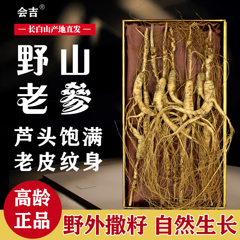 人参长白山野山参20年东北林下参山参礼盒野生人参整枝干货泡酒 传统滋补营养品 山参/野山参 原图主图