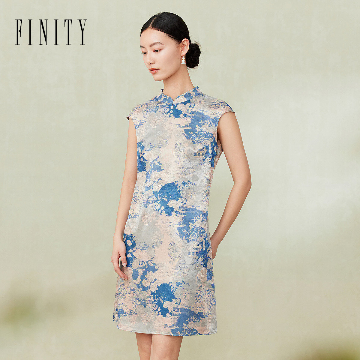 【新中式】FINITY菲妮迪品牌连衣裙2024夏季国风名媛设计感裙子女