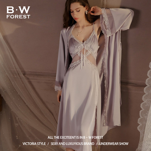 2025新款 高级感纯欲风蕾丝吊带睡衣 睡裙女春秋夏性感冰丝火辣薄款