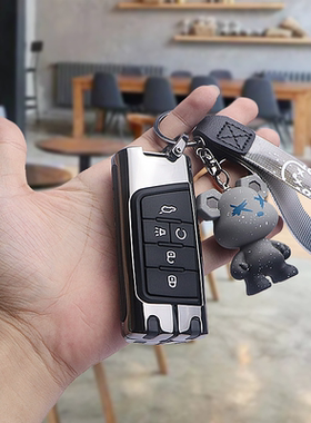 适用于传祺GS4plus钥匙套M8个性GS8传奇gs3轻奢GS5遥控包M6pro女