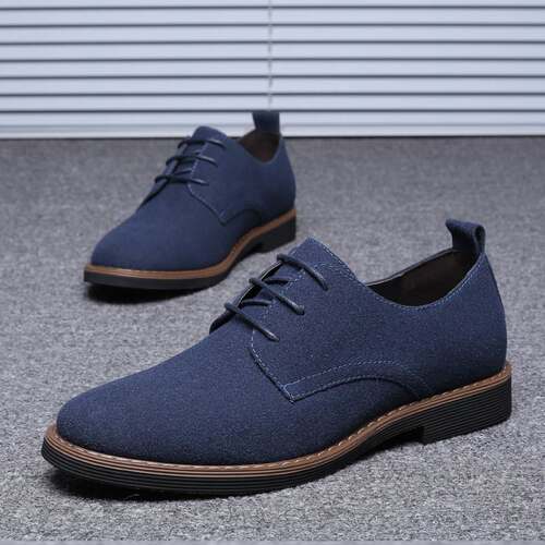 Casual Shoes Male Suede Oxford Leather Dress Shoes big 38-48
