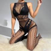 lingerie piece Sexy hollowed Fun one wome out lingerie连体衣