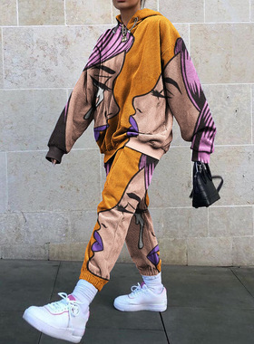 Tracksuits Women Suit Two Piece Set Sweatshirts Sweatpants