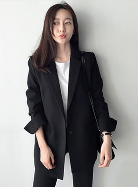 Cultivate one's morality in two grain ms suit long coat 外套