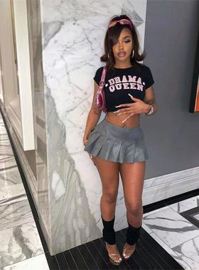 Mini Skirt Hight Waist Sexy Women Skirts Streetwear Party