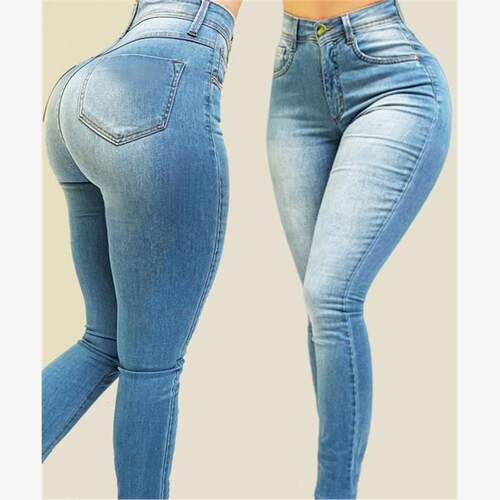 女牛仔裤 джинсы жен штаны women shaping jeans