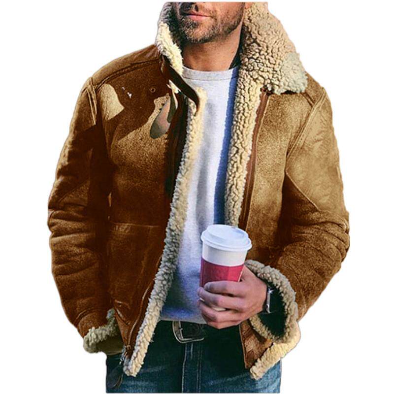 Men's Faux Leather Fur Jacket - Product image 2