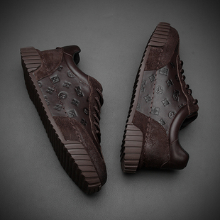 欧洲站男鞋秋冬复古擦色休闲板鞋男士百搭真皮皮鞋透气软底潮鞋