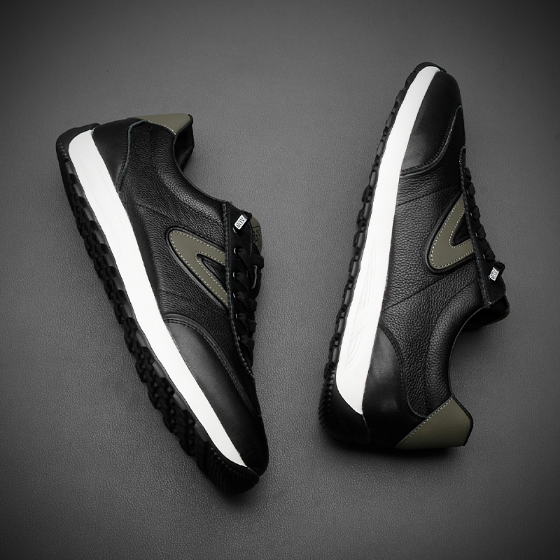 欧洲站男鞋真皮时尚休闲鞋