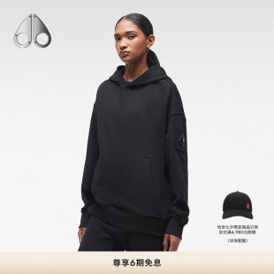 MOOSE 女士寬松運動休閑連帽衛(wèi)衣情侶款 KNUCKLES