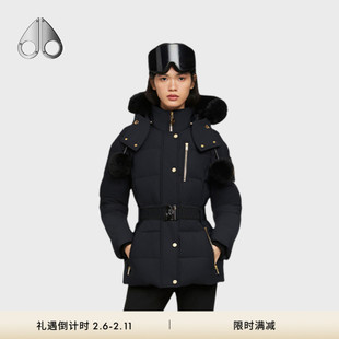 MOOSE KNUCKLES GOLD CAMBRIA  女士毛领羽绒服外套