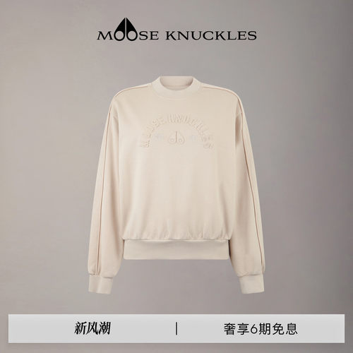 MOOSE KNUCKLES 女士简约运动休闲圆领经典小剪刀长袖卫衣