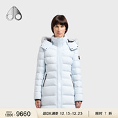 女士鹅绒毛领中长小剪刀羽绒服 KNUCKLES 限时7折 NYLUXE MOOSE