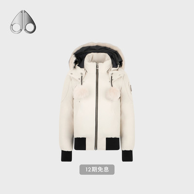 MOOSE KNUCKLES 女士鹅绒小剪刀羽绒服飞行员夹克