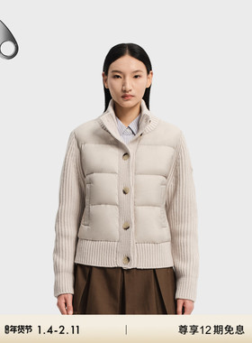 [秋冬新品]MOOSE KNUCKLES 女士羽绒拼接夹克外套