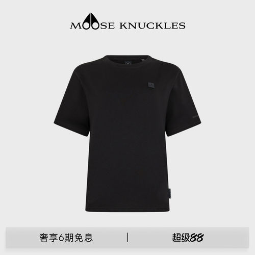 MOOSE KNUCKLES KATE女士棉质圆领短袖T恤