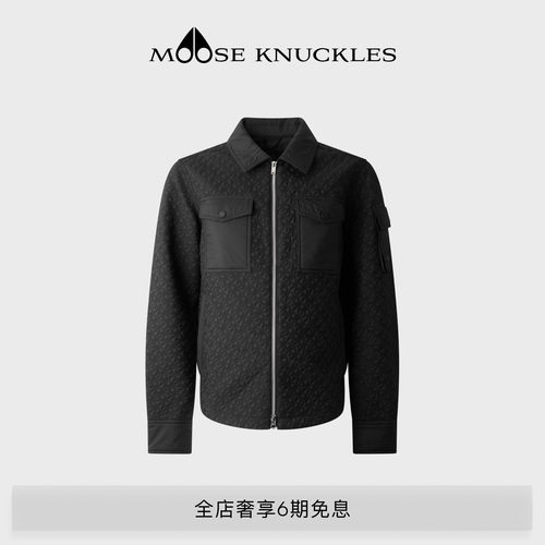 [早春新品]MOOSE KNUCKLES 男士翻领休闲夹克外套