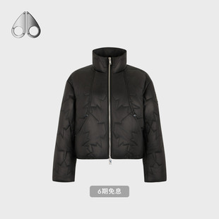 MOOSE KNUCKLES PUFFER女士鹅绒小剪刀皮质羽绒服 秋冬新品