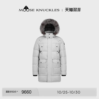 [奢享7折]MOOSE KNUCKLES BIG RIDGE ONYX男士中长款小剪刀羽绒服