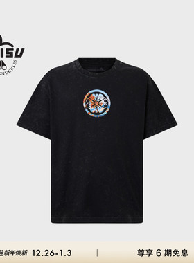 [秋冬新品]MOOSE KNUCKLES X EVISU联名男女同款刺绣宽松短袖T恤