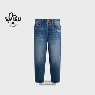 秋冬新品 EVISU联名男女同款 MOOSE 牛仔休闲长裤 KNUCKLES