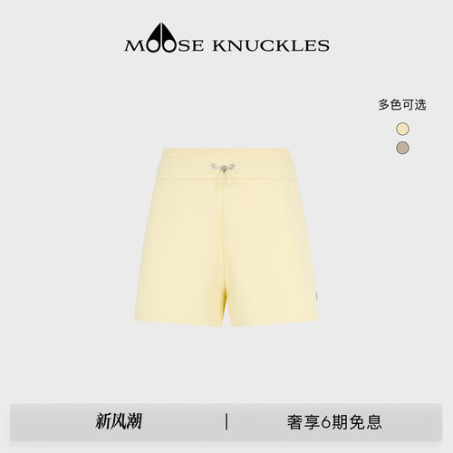 MOOSE KNUCKLES 女士MIXMEDIA休闲短款抽绳宽松短裤小剪刀