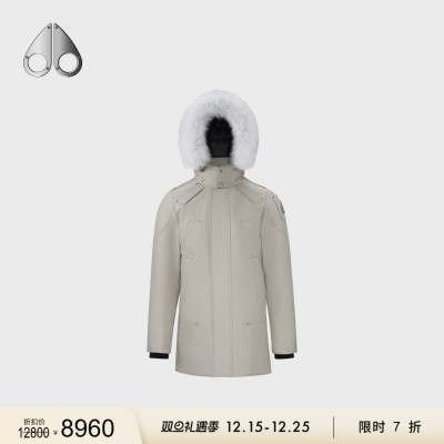 [限时7折]MOOSE KNUCKLES 男士中长款小剪刀羽绒服派克服