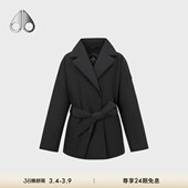 KNUCKLES女士翻领轻羽绒鹅绒风衣外套 MOOSE 秋冬新品