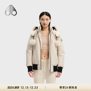 KNUCKLES MOOSE 女士鹅绒羽绒服飞行员夹克 秋冬新品