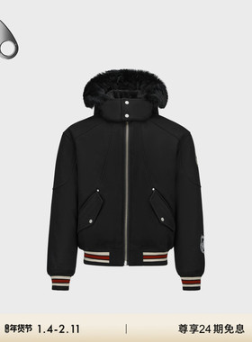 [秋冬新品]MOOSE KNUCKLES NHL联名男士连帽鸭绒小剪刀羽绒服外套