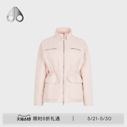 MOOSE KNUCKLES LAKE女士简约可调节收腰夹克外套
