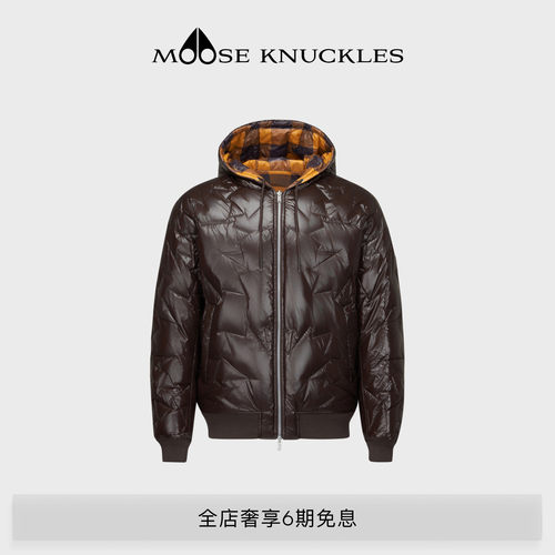 MOOSE KNUCKLES PUFFER系列男士鹅绒双面穿小剪刀羽绒服