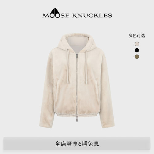 [早秋新品]MOOSE KNUCKLES BUNNY女士双面两穿小剪刀抽绳连帽外套