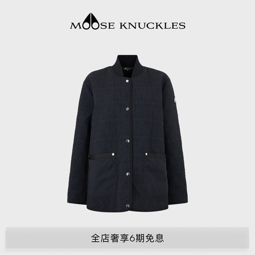 [早春新品]MOOSE KNUCKLES 女士LOGO休闲夹克外套