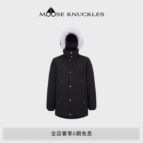 MOOSE KNUCKLES 儿童鸭绒毛领小剪刀羽绒服派克服