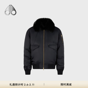 [秋冬新品]MOOSE KNUCKLES男士金标短款飞行员夹克外套