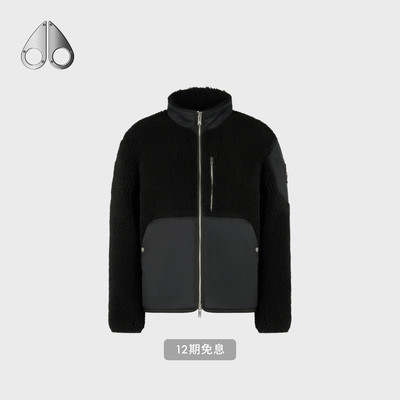 MOOSE KNUCKLES 男士拼色立领休闲夹克外套